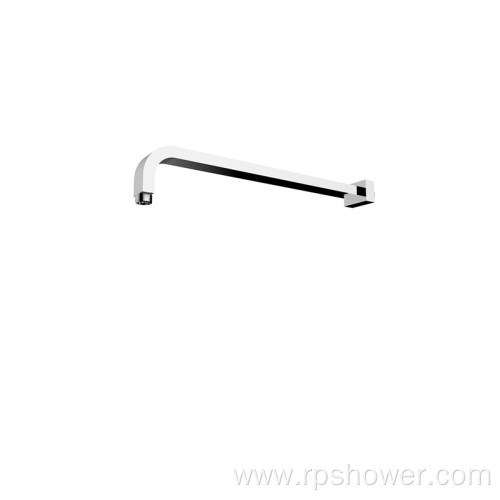 J Shape Square Brass Shower Arm